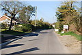 Road entering East Burton