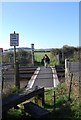 Footpath Crossing railway, East Burton