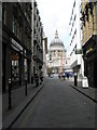 View down Watling Street to St Paul