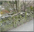 Bench mark, Birchencliffe Hill Road, Lindley