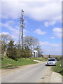 C5910 : Road and mast at Muldonagh by Kenneth  Allen