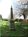 Memorial in churchyard