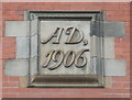 Date stone on former fire station