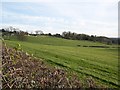 Across fields southeast of A27