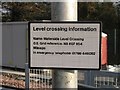 Level crossing sign, Waterside