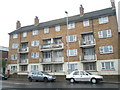 Looking across London Road to Shackleton House