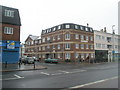 Looking across London Road to Woodfield House