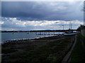 SU8303 : Fishbourne Channel on a dull overcast day by Peter Holmes