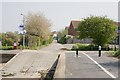 Looking along Horsea Lane from Tipner Lake coastal path