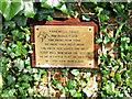 Memorial Plaque for Sadie (by a dog