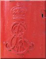 Edward VII postbox, Belsize Avenue - royal cipher
