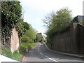 View up Bepton Lane through old railway bridge