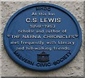 SO7745 : C.S. Lewis Plaque on the Unicorn Inn by Bob Embleton