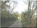 Minor road south of Bryn Twr