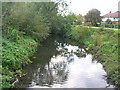 TQ1473 : River Crane From Bridge  Meadway Twickenham by bob chewter