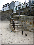 SW5140 : The sand is piling up on Porthmeor Beach by Pauline E