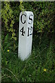 Milepost on Gloucester and Sharpness Canal