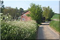 Cottage by lane to Coddenham Green