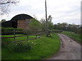 Barn & driveway at Coppice Farm