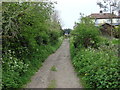 Path between railway line and Kings Hill