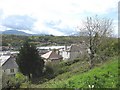 View across the top of Penchwintan Road to the St David