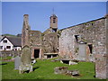 The ruins of the old church at Stow.