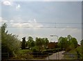 The A607 going under the East Coast Main railway line