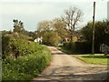 Bourne Road looking towards Bourne Barn Farm