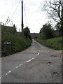 Looking up New Lane at South Harting