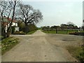 House and farm track.