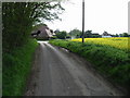 Looking W along Blackwall Road towards Willesborough Lees