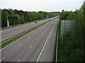 M20 looking in the direction of Folkestone and the coast