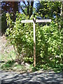 Milepost on cycle track at Cults