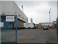 TV van within Fratton Park