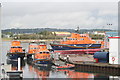 Lifeboats at the RNLI headquarters at Poole