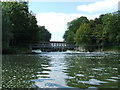 Weir on the Thames at Shepperton Lock