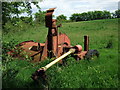SN3038 : Abandoned farm machinery, Bwlch Cae Brith by Natasha Ceridwen de Chroustchoff