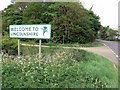 The A607 enters Lincolnshire