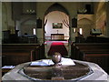 Interior of Brimpsfield church