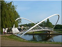 TL0549 : Butterfly Bridge across the River Great Ouse by Robin Drayton
