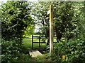 Public footpath to Dedham village from East Lane