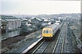 Railway and canal at Swinton GC station, 1979