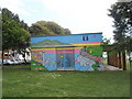 Mural on pavilion  at Southsea Common