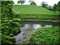 Confluence of Sabden Brook and River Calder