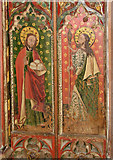 TG1743 : The church of All Saints - screen detail by Evelyn Simak