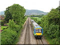 Malvern Link - train at Lower Howsell Road bridge 2008