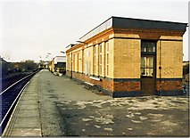 SJ9399 : Ashton station 1989 by Peter Whatley