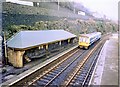 Mossley station down platform 1989