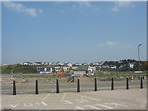 SH2579 : The Rise residential area from the Lifeboat Station. by Eric Jones