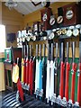 Inside the signal box at Washford Station